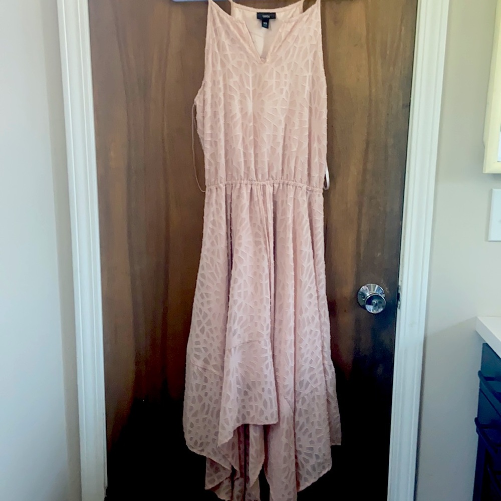 Light pink mid length dress